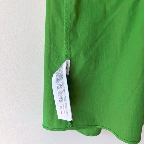 NEW Mango Organic Cotton Cross Over back Strap Green Top, Size M - Picture 13 of 16